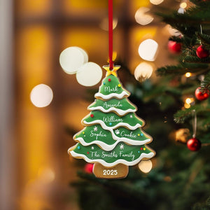 Personalized Family Christmas Ornament, Custom Family Tree Ornament, Family Name Ornament, Family Christmas Gift, Christmas Ornament 2025