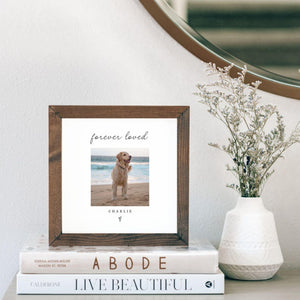 Dog Memorial Wood Frame Custom Dog Cat Pet Grief Gift Personalized Pet Loss Photo Frames Sympathy Bereavement Gifts In Loving Memory Picture