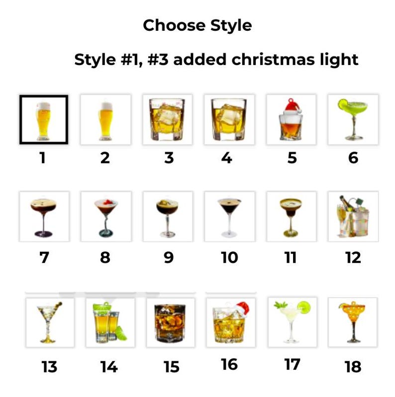 Martini Christmas Acrylic Ornament, Name Martini Wine Glass Ornament, Bartender Cocktail Christmas Gift, Cocktail Lover Gift