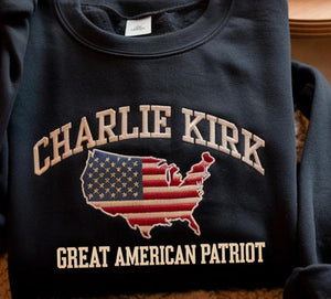 Pray for Charlie Kirk Embroidered SweatShirt, Patriotic Charlie Kirk Hoodie, Faith-Based Unisex Tee, Political Awareness Top il_794xN.7189250432_nf8a.jpg