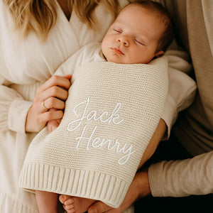 Personalized Baby Knit Blanket, Embroidered Baby Name Blanket, Newborn Cotton Blanket, Unique Baby Shower Gift, Newborn Blanket, Baby Shower Gift il_794xN.7191075215_jeft.jpg