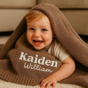 Personalized Baby Knit Blanket, Embroidered Baby Name Blanket, Newborn Cotton Blanket, Unique Baby Shower Gift, Newborn Blanket, Baby Shower Gift il_794xN.7191076919_8pm5.jpg