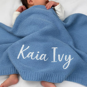 Personalized Baby Knit Blanket, Embroidered Baby Name Blanket, Newborn Cotton Blanket, Unique Baby Shower Gift, Newborn Blanket, Baby Shower Gift il_794xN.7191248419_6ljp.jpg