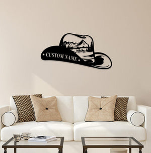 Western Cowboy Metal Sign, Custom Cowboy Name Sign,Cowboy Wall Art, Cowboy Ranch Sign,Western Horse Decor, Equestrian Sign, Cowboy Gift