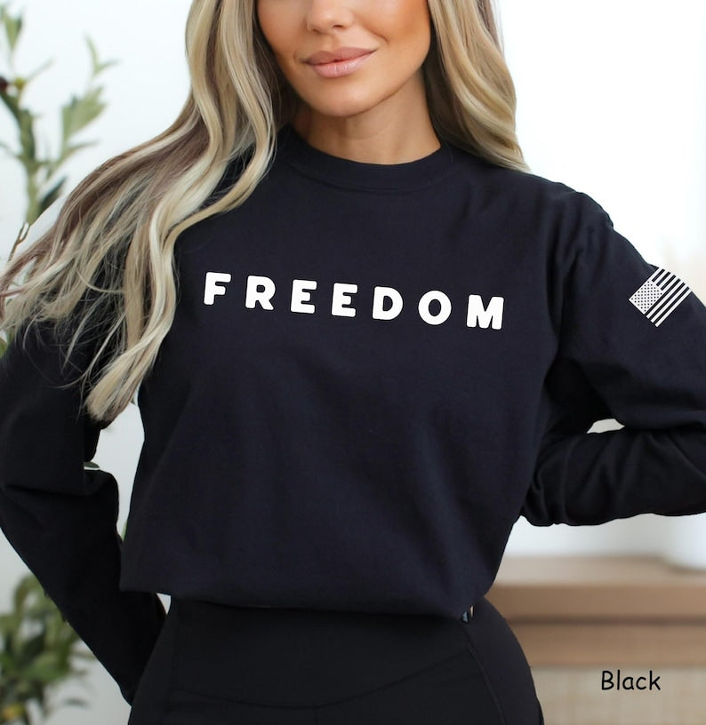 Freedom Long Sleeve Unisex T-shirt, Justice for Charlie, Patriotic Shirt, Charlie Shirt