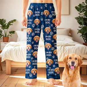Custom Pet Photo Pajama Pants: Personalized Dog/Cat Portrait Sleepwear