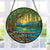 Personalized 10th Anniversary Willow Stained Glass Style Suncatcher, Willow Tree 10 Years Ornament, Unique 10th Wedding Anniversary Gift