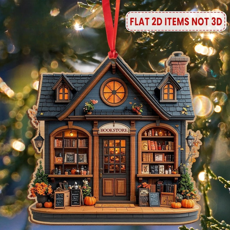 Ghost Reading Book Ornament, Halloween Book Lover Gift, Reading Halloween Gift, Book Lover Gift, Book Shop Decor, Bookish Christmas Gift