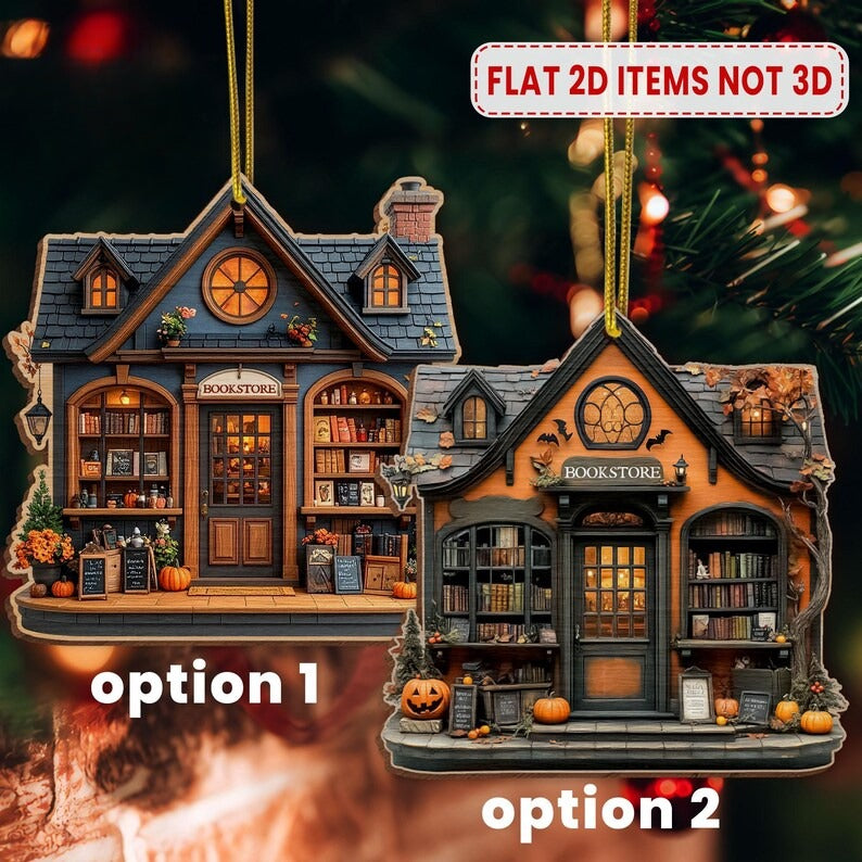 Ghost Reading Book Ornament, Halloween Book Lover Gift, Reading Halloween Gift, Book Lover Gift, Book Shop Decor, Bookish Christmas Gift