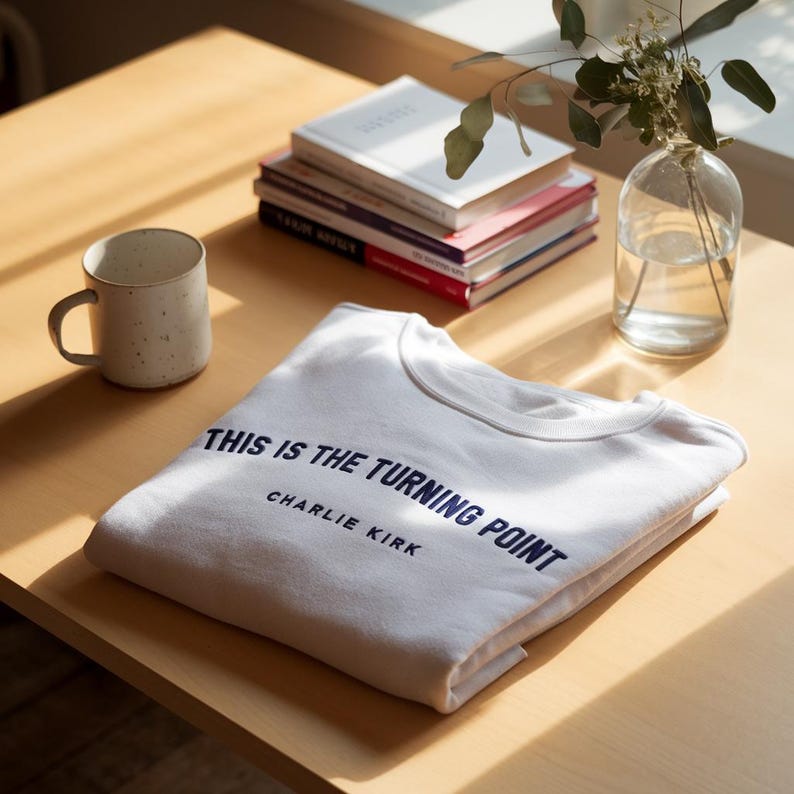 Embroidered Turning Point USA TShirt, Charlie Kirk Shirt, Rest in Peace Charlie Sweatshirt, Charlie Kirk Memorial T-Shirt, Republican Shirt il_794xN.7199296240_dw31.jpg