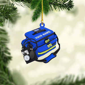 Personalized EMT Paramedic Bag Ornaments, Christmas Gifts For EMT Worker, Paramedic, First Responder Ornaments, Acrylic & Wood Ornaments