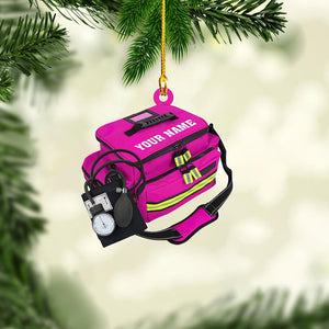 Personalized EMT Paramedic Bag Ornaments, Christmas Gifts For EMT Worker, Paramedic, First Responder Ornaments, Acrylic & Wood Ornaments