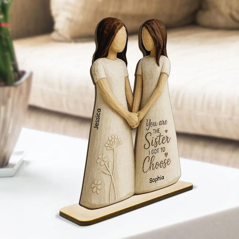 Personalized Best Friends Are Hard To Find Wooden Plaque, Birthday Christmas Gift for Besties, Best Friend, Sisters, Woman, Friendship Gift