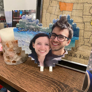 Custom Photo Building Blocks For Couples | Gifts For Boyfriend | Anniversary Gift | Couple Gifts | Gift For Him | Personalized Gift