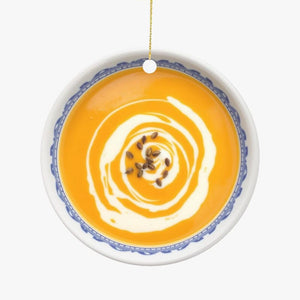 Butternut Squash Soup, Winter Soup, Cream, Comfort Food Dish Cuisine Food Foodie Double Sided Christmas Ornament Gift