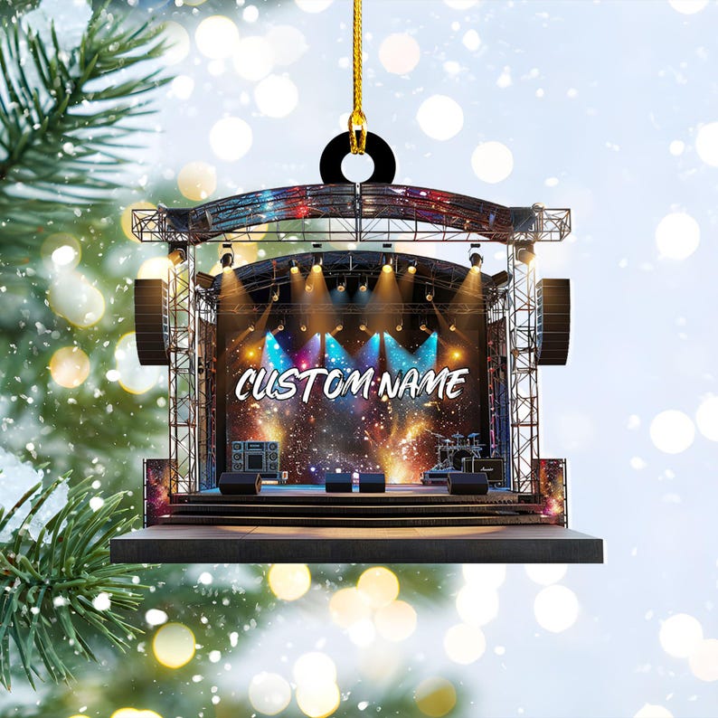 Personalized Stage Ornament: 2025 Concert Keepsake