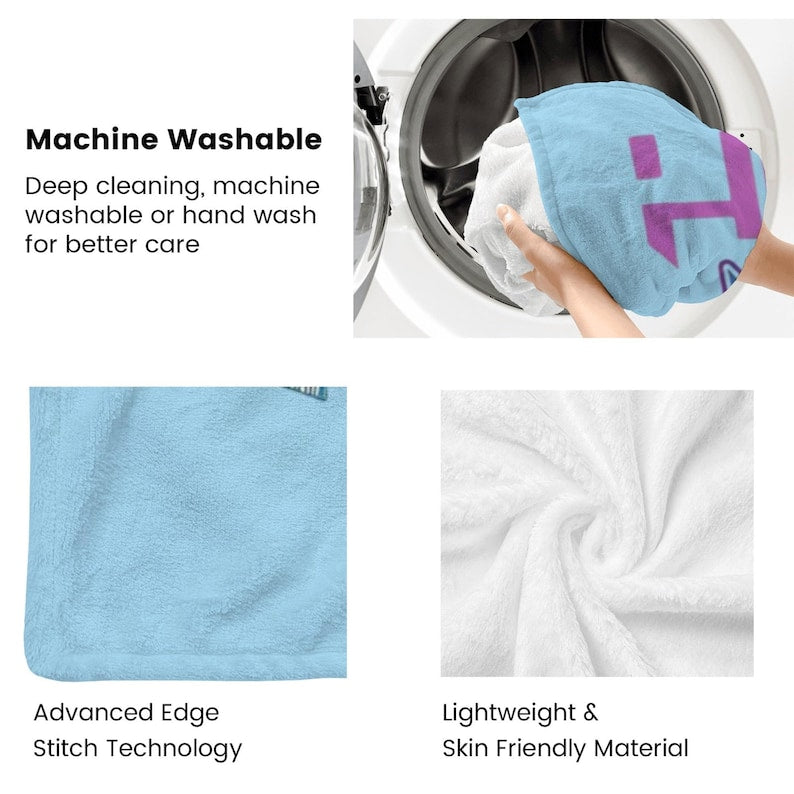 Custom Huntrix Blanket with Name, Personalized Kpop Demon Hunter Blanket, Custom Huntrix Blanket, Kpop Fun Gift, Kpop Huntrix fan Gifts