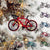 Personalized Bicycle Ornament 2025, Custom Name Bike Xmas Tree Decor, Road Cycling Ornament with Lights, Holiday Gift for Cyclists & Bikers