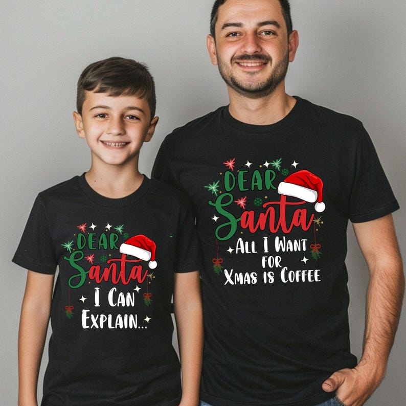 Dear Santa Group Shirts, Santa Custom Shirts, Dear Santa Christmas Family Shirts, Christmas Family Shirts, Christmas Quotes Shirts, Xmas Tee