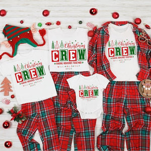 Customized Family Christmas Crew 2025 Shirts, Christmas Family Shirt, Christmas Group Shirt, Christmas Pajamas T-shirts,Christmas Crew Shirt