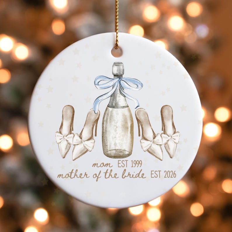 Personalized Gift for Mother of the Bride, Custom Ornament from Bride, Gift From Daughter, Wedding Keepsake for Mom, MOB Gifts
