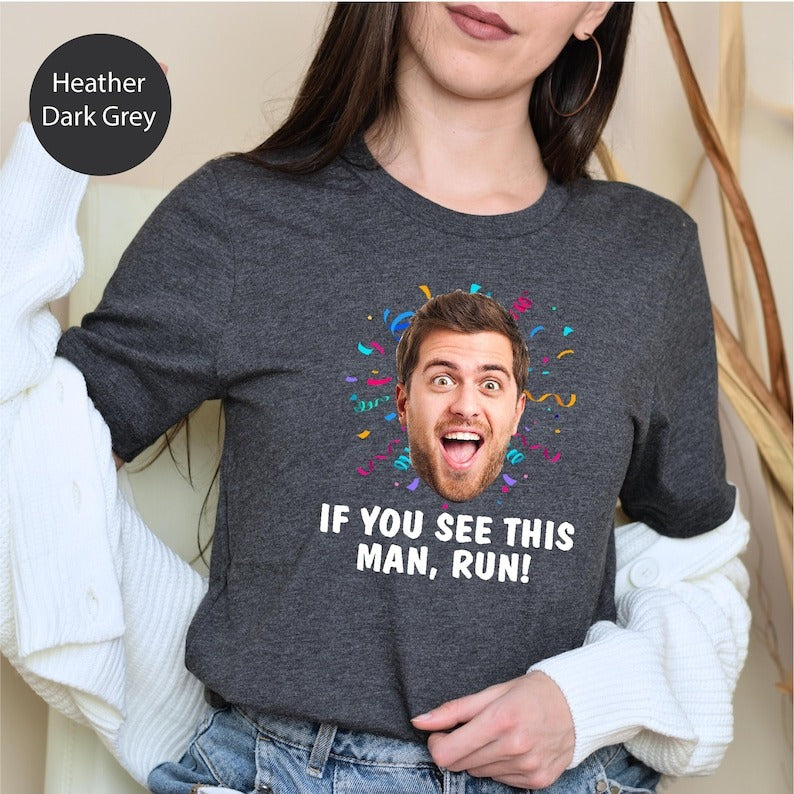 Personalized Marathon Runner Shirt: Custom Photo Matching Crew Tees