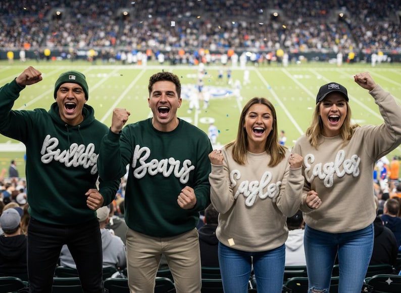 Customized Chenille YARN EMBROIDERED Chenille Game Day Fuzzy Letter,Team Spirit Shirt,Football Moms,Chenille Patch Sports Team Sweatshirt il_794xN.7208168495_syjw.jpg