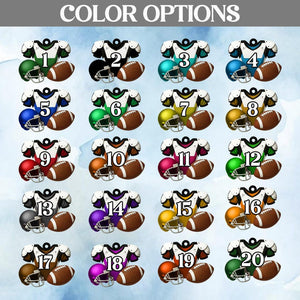 Personalized American Football Christmas Ornament,Custom Football Player Uniform Acrylic Ornament, Football Helmet And Ball,Football Uniform