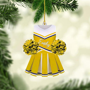 Personalized Cheerleader Ornaments, Custom Name Cheerleading Ornaments Gift for Cheerleader Christmas 2025 Cheer Cheerleader Ornaments Xmas