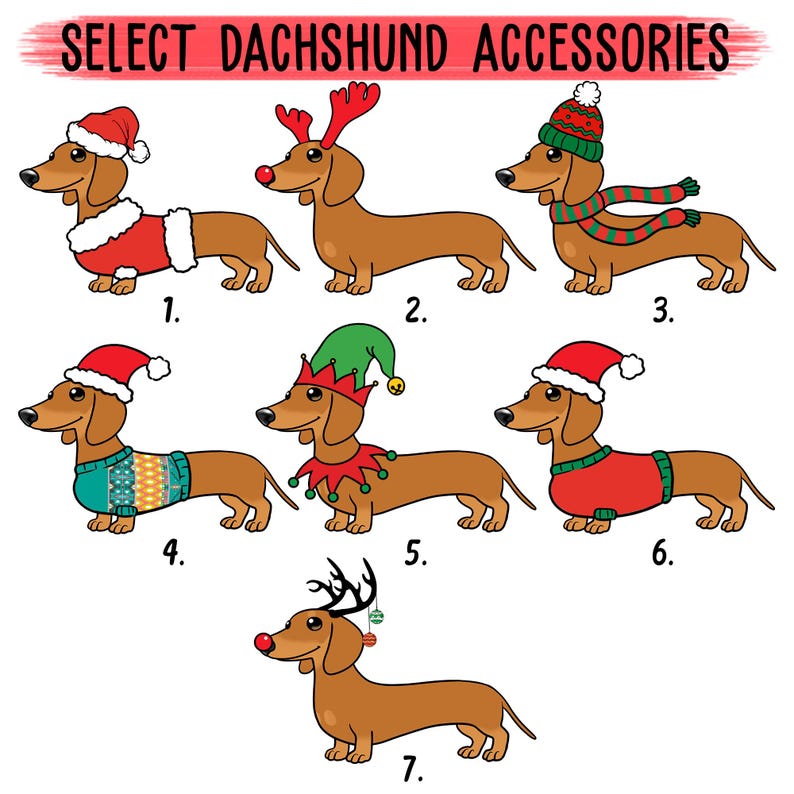 Personalized Dachshund Christmas Ornament: Dachshund Lovers Gift Custom Christmas Ornament Christmas Tree Decoration