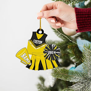 Personalized Cheerleader Christmas Ornament: Acrylic ornament