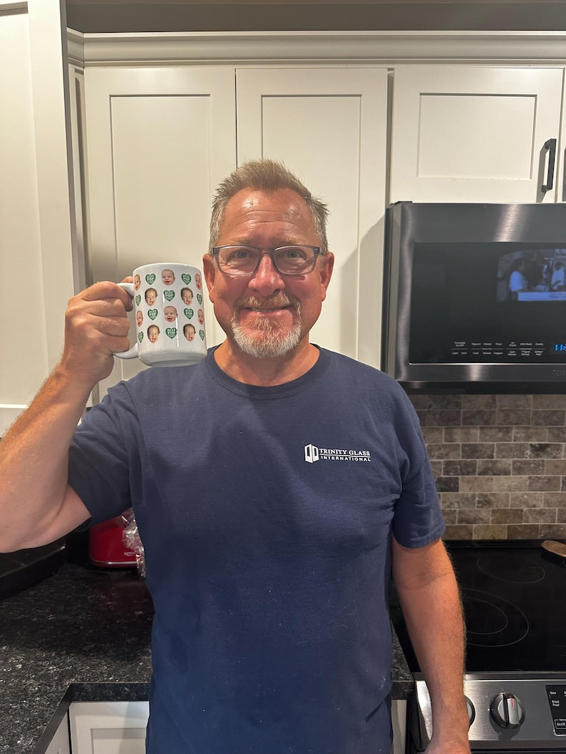 Custom Face Mug, Baby Face Mug, Custom Baby Photo Mug, Your Dog's Face Mug, Personalized Mug With Picture For Dad/Husband/Grandpa