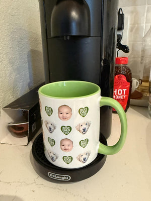 Custom Face Mug, Baby Face Mug, Custom Baby Photo Mug, Your Dog's Face Mug, Personalized Mug With Picture For Dad/Husband/Grandpa