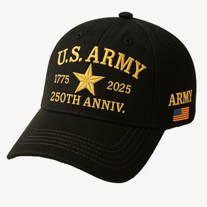 250th Anniversary U.S. Army Cap: Patriotic Veteran Gift