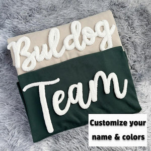 Customized Chenille YARN EMBROIDERED Chenille Game Day Fuzzy Letter,Team Spirit Shirt,Football Moms,Chenille Patch Sports Team Sweatshirt il_794xN.7223075683_irku.jpg