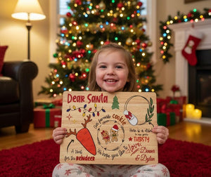 Personalised Christmas Eve Treat Board: Santa's Cookie Plate