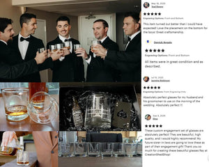Groomsmen Whiskey Glasses, Groomsmen Gift Idea, Engraved Old Fashion, Personalized Groomsmen, Best Man Gift, Groomsmen Proposal Gifts
