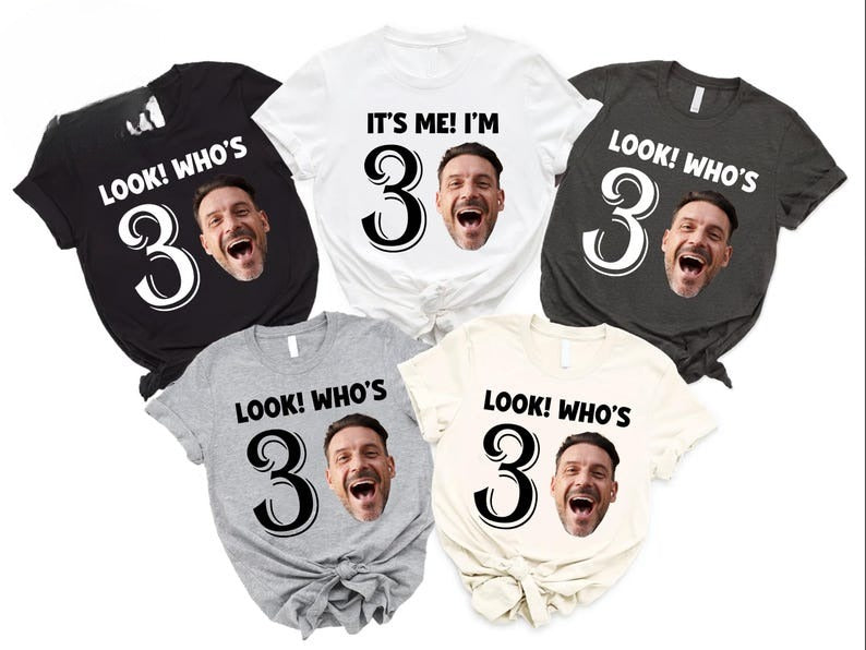 30th Birthday Group Shirts, Turning 30 Birthday Custom Face Shirt, Look Who's Thirty, Personalised 30th Birthday Shirts, 30th Birthday Funny