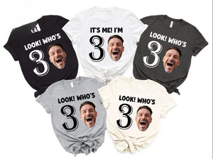 30th Birthday Group Shirts, Turning 30 Birthday Custom Face Shirt, Look Who's Thirty, Personalised 30th Birthday Shirts, 30th Birthday Funny