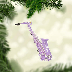 Personalized Saxophone Ornament 2D, Saxophone Christmas Ornament , Saxophone Player, Saxophone Gifts, Music Ornament, Xmas 2025
