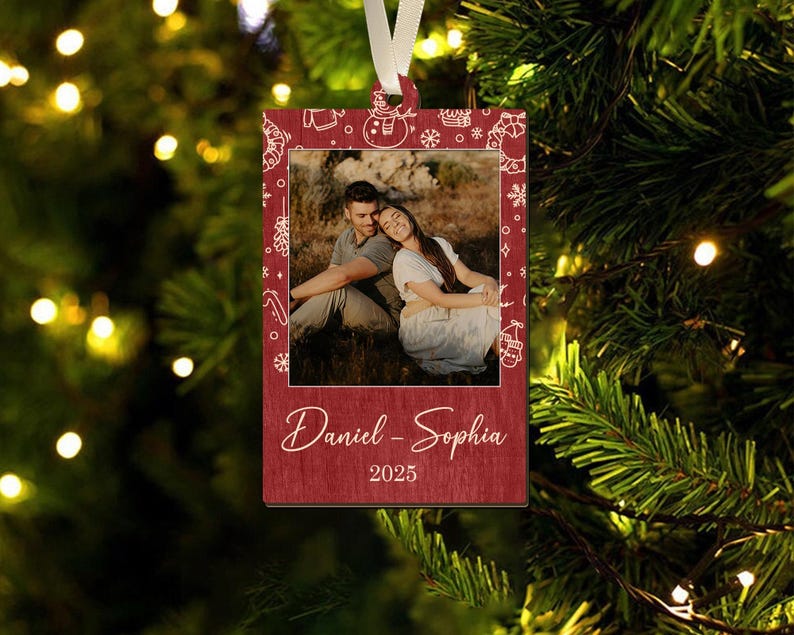 Custom Photo Strip Christmas Ornament: Personalized Family Keepsake Custom Family Photo Christmas Ornament, Besties Xmas Gift, Pet 1st Christmas Keepsake, Picture Keepsake