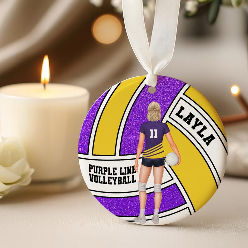 Volleyball Girl Ornament, Custom Volleyball Player Christmas Ornament, Sports Ornament 2025, Christmas Gift for Sport Lover, Christmas Gifts