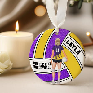 Volleyball Girl Ornament, Custom Volleyball Player Christmas Ornament, Sports Ornament 2025, Christmas Gift for Sport Lover, Christmas Gifts