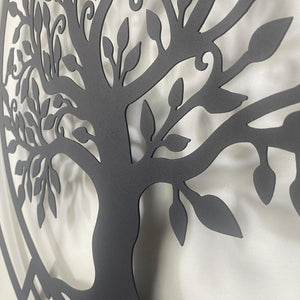 Personalized Family Tree Metal Wall Art: Custom Name Sign Decor