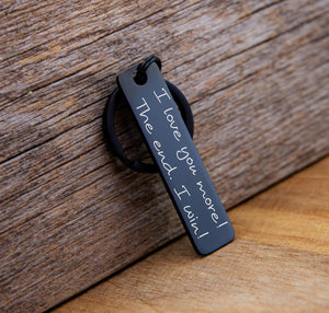 Drive Safe keychain, Customizable Rectangle Anniversary gift, Personalized Anniversary Gift for Him, Boyfriend Gift, Custom Husband Gift