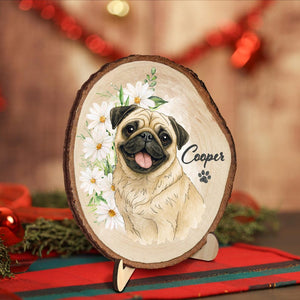 Dog Portrait Wooden Hanging, Custom Pet Portrait Dog Memorial Gift, Cat Photo Wall Art, Pet Loss Sympathy Gift, Pet Loss Gift