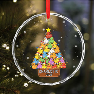 Personalize Christmas Duck Ornament, Rubber Duck Christmas Tree Ornament, Cute Duck Ornament 2025, Christmas Tree Hanging Decor