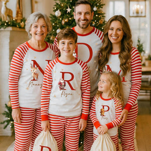 Matching Santa Pyjamas Family Christmas PJs Santa Claus Matching Pyjamas for Kids & Adults Holiday Xmas Eve Outfits