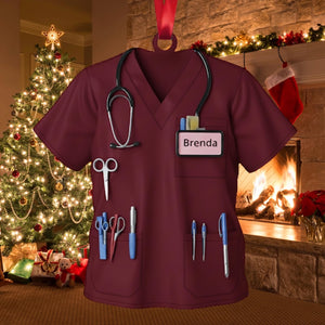 Christmas Nurse Ornament, Christmas Nursing School Shirt, Santa Gift For Nurses, Nurse Ornament, Nurse Graduation Gift, RN Nurse Ornament