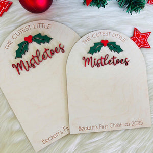 Personalized Baby s First Christmas DIY Footprint Sign, Custom Newborn Handprint Art, Baby Shower Gift, Holiday Memory Board